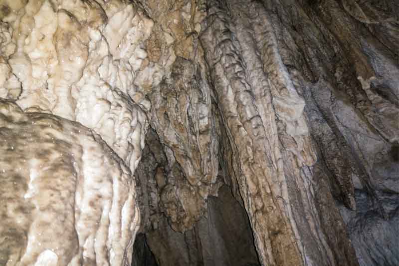 inside of limestone cave baratang island