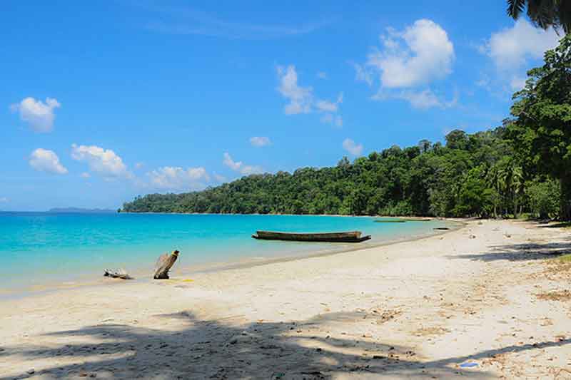 Lalaji bay beach with boat in long island